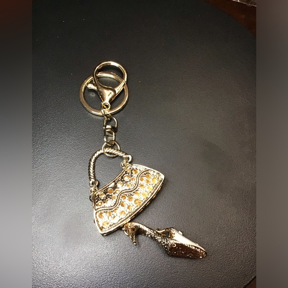 MINI FLOWER HANDBAG KEYCHAIN / CHARM - Picture 4 of 6